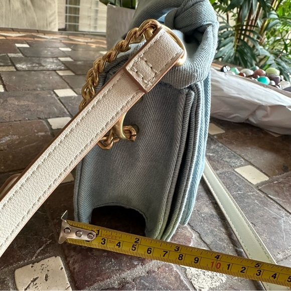 Nanette Lepore Laiela Vintage Light Denim Bow Crossbody Purse with Bracelets NWT - Picture 10 of 16